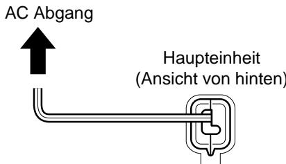 JVC NX-F7 - Anschluss des Stromkabels - 1