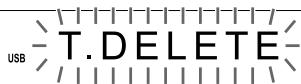 JVC NX-F7 - Appuyez à plusieurs reprises sur [TITLE/DELETE] pour sélectionner "T. DELETE" ou "G. DELETE" sur l'écran de visualisation. - 1