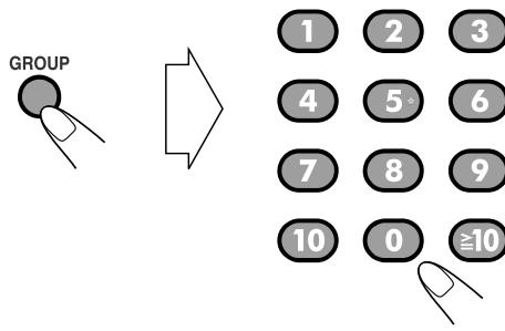 JVC RD-HA3B - Zum direkten Wahlen einer Gruppe - 2