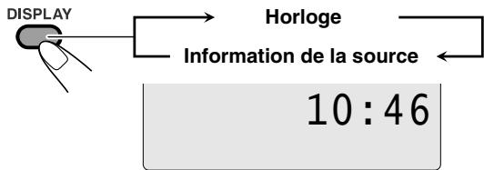 JVC RD-HA3B - Pour vérifier l'heure actuelle pendant la lecture - 1