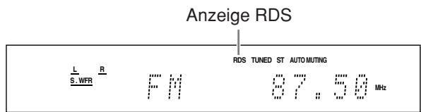 JVC RX-F10S - Verwendendes RDS-Systems (Radiodatensystems) für den Empfang von UKW-Sendenrn - 2