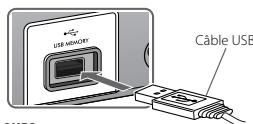 JVC UX-G303 - Connexion d'un périphérique USB à mémoire de grande capacité - 1