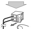 JVC UX-G303 - Pour connecter l'antenne cadre AM (fournie) - 1