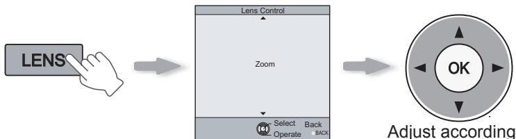 JVC DLA-HD950 - Adjust the image size (zoom) - 1