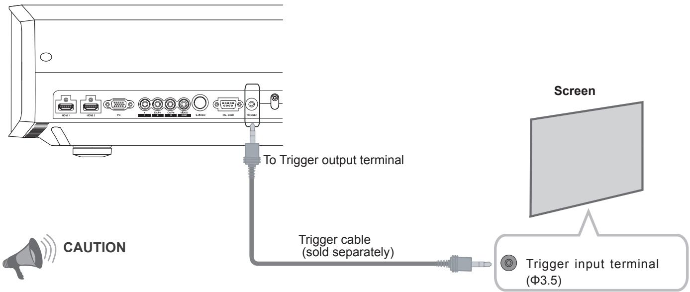 JVC DLA-HD950 - Connecting via Trigger Cable - 1