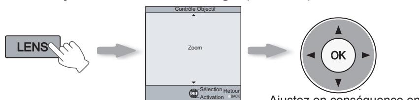 JVC DLA-HD950 - Ajuster la taille de l'image (le zoom) - 1
