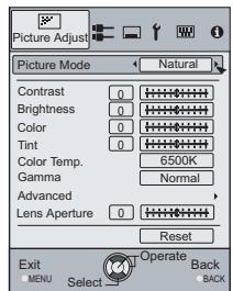 JVC DLA-HD950 - Display the setting menu - 3