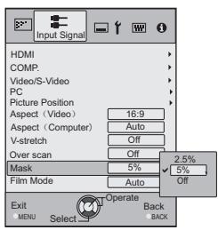 JVC DLA-HD950BE - Set a mask value - 2
