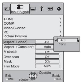 JVC DLA-HD950BE - Select "Input Signal" "Aspect(Video)" - 2