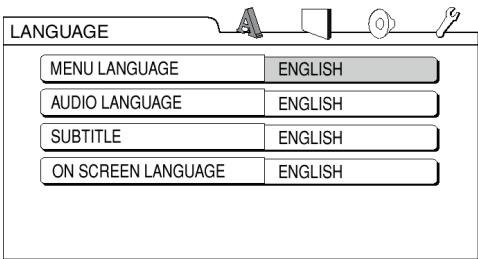 JVC FSY1 - Pulse SET UP cuando el disco está detenido o cuando no hay ningún disco cargado (se visualiza "NO DISC"). - 1