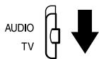 JVC FSY1 - Far scorrere il selettore di modalità del telecomando su TV. - 1
