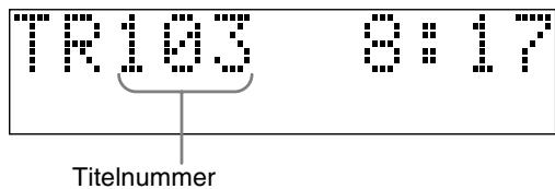 JVC FSY1 - Displayfenster während der Disk-Wiedergabe - 5