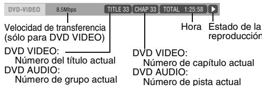 JVC FSY1 - Información visualizada en la barra de estado - 1
