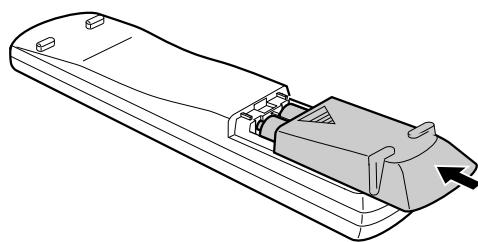 JVC FSY1 - Einsetzen der Batterien in die Fernbedienung - 3