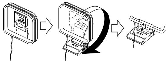 JVC FSY1 - Anschlieben der AM-Rahmenantenne (mitgeliefert) - 1