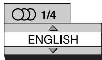 JVC FSY1 - Pulse AUDIO durante la reproduccion de un disco que contenga various idiomas de audio. - 1