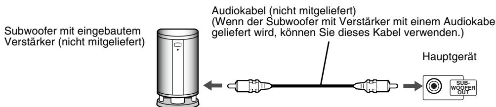 JVC FSY1EN - Anschluss eines Subwoofer - 1