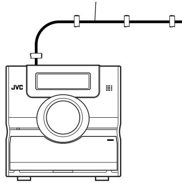 JVC FSY1EN - Anschlieben der UKW-Antonne (mitgeliefert) - 2