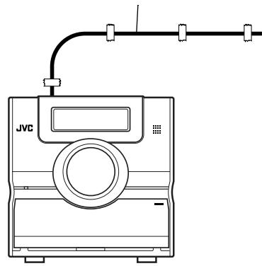 JVC FSY1EN - Conexión de la antenna FM (suministrada) - 2