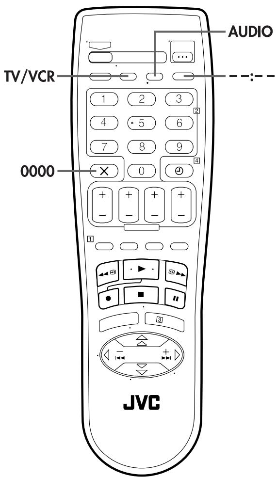 TV/VCR AUDIO 0000 JVC