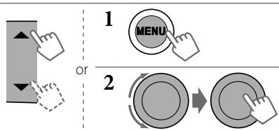 JVC KW-XR611 - Selecting a preset service - 1