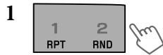 JVC KW-XR611 - Selecting the playback modes - 1