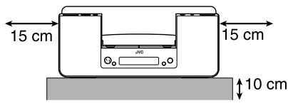 JVC NX-PN10 - ATTENTION: Aération correcte - 1