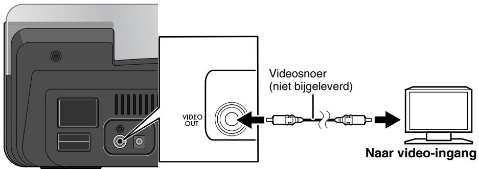 JVC NX-PN10 - Aansluiten van het videosnoer voor het bekijken van video/beelden van een iPod - 1