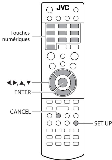JVC NX-T10 - Utilisation du menu de réglages INFO - 1