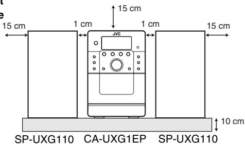 JVC UX-GP1E - Attenzione: Per una corretta ventilazione - 1