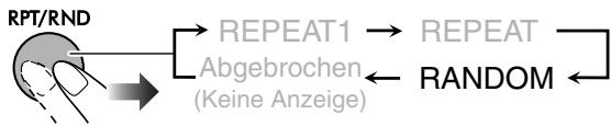 JVC UX-TB30E - Zufällige Wiedergabe von Titeln— Zufallswiedergabe - 6