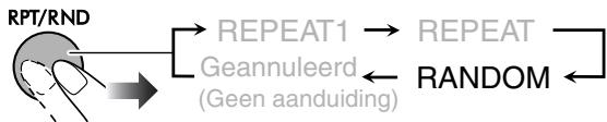JVC UX-TB30E - Start de willekeurige weergave. - 1