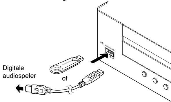 JVC UX-TB3E - Aansluiten van USB-opslagapparatuur - 1