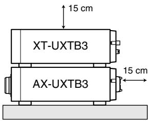 JVC UX-TB3E - Attenzione: Per una corretta ventilazione - 2