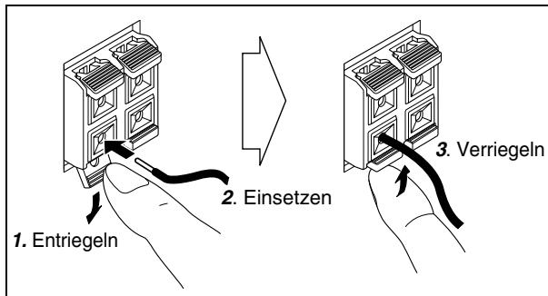 JVC UX-TB3E - Zum Anschließen der Lautsprecherkabel - 1