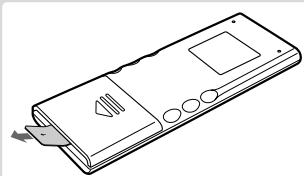 JVC UX-TB3E - Schritt 2: Die Fernbedienung vorbereiten. - 1