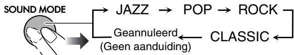 JVC UX-TB3E - Kiezen van de geluidsfuncties - 1