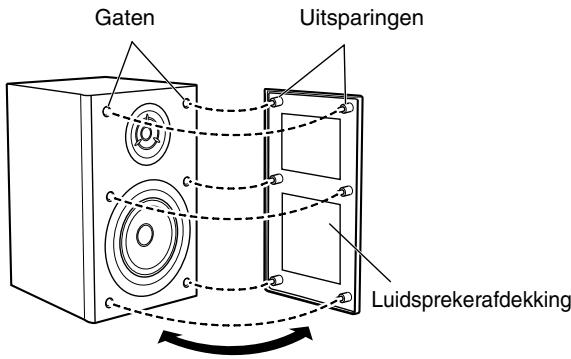 JVC UX-TB3E - Verwijderen van de luidsprekerafdekkingen - 1