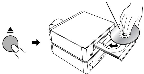 JVC UX-TB3E - Per inserire un disco - 1