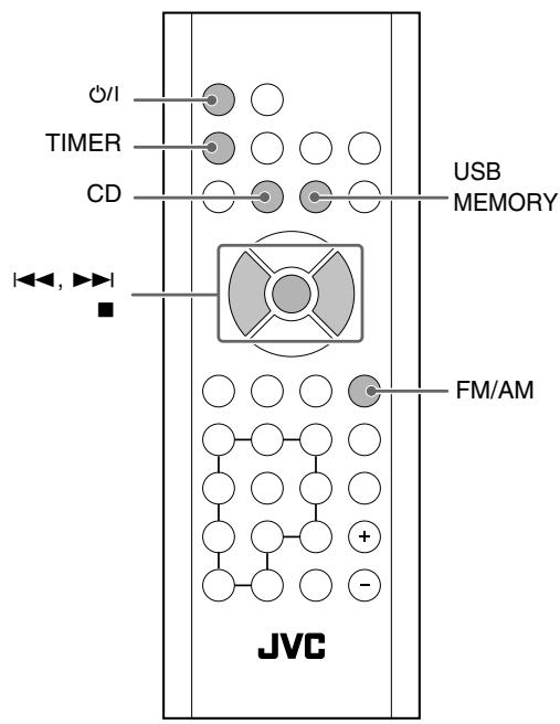 JVC UX-TB3E - Gebruik van de dagelijkse timer - 1