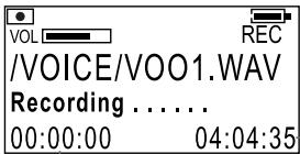 /VOICE/VOO1.WAV Recording ...... 00:00:00 04:04:35
