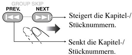 JVC CA-HXGD8 - Zum Wählen eines Kapitels/Stücks - 1