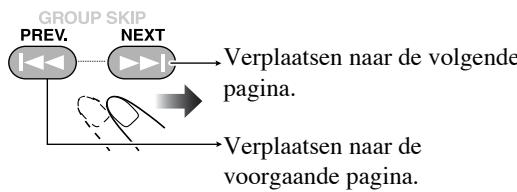 JVC CA-HXGD8 - Naar de volgende of voorgaande pagina van het huidige menu gaan: - 1