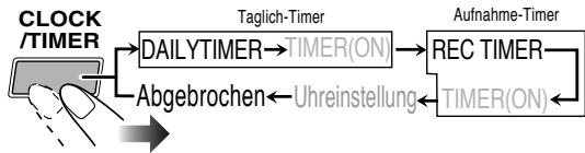 JVC CA-HXGD8 - Zum Ausschalten des Timers nach der Einstellung - 1