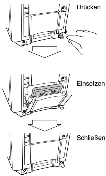 JVC CA-HXGD8 - Zum Einsetzen eines Bandes - 1