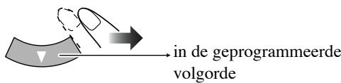 in de geprogrammeerde volgorde