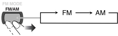 JVC CA-HXGD8 - Zum Wählen des Wellenbereichs (UKW(FM)/AM) - 1
