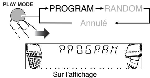 JVC CA-HXGD8 - lecture—Lecture programmée - 3