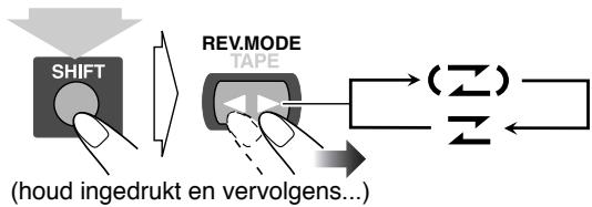 JVC CA-HXGD8 - Verander de bandomkeerfunctie indien nodig. - 1