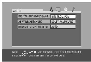 JVC CA-HXGD8 - ■ AUDIO-Setup-Menü - 1